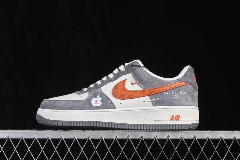Nike Air Force 1 '07 Low Basketball Sneakers with Full-Length Air Cushion and Custom Box - DC9486-109