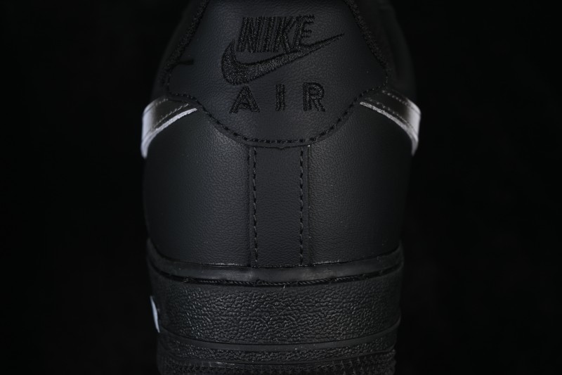 Nike Air Force 1 '07 Low Anime Theme Black and White Swoosh Sneakers - ZH0316-100