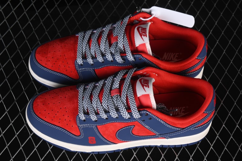 Nike SB Dunk Low Year of the Horse Navy Wine Premium Custom Low-Top Skateboarding Shoes - FF9989-021