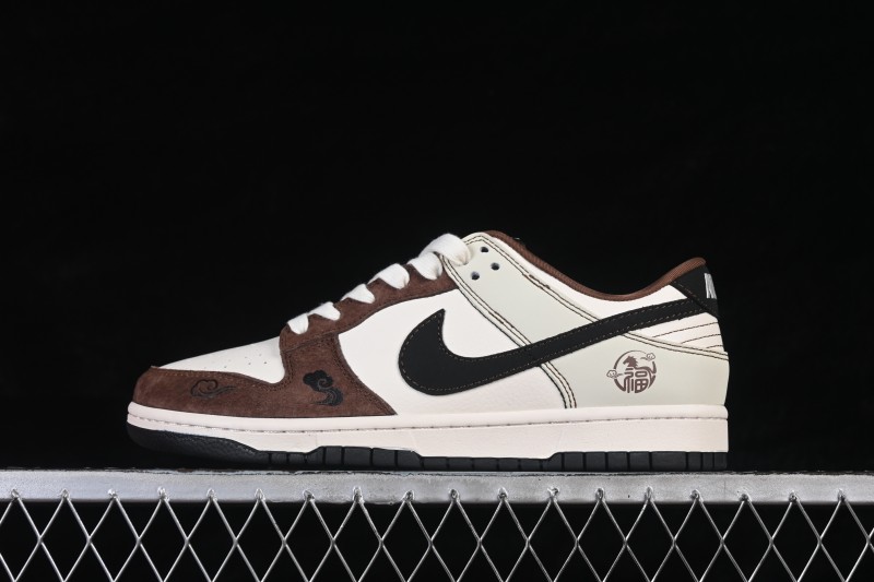 Nike SB Dunk Low Horse Year Limited Edition Brown High-End Custom Low-Top Skateboarding Shoes - HG0026-013