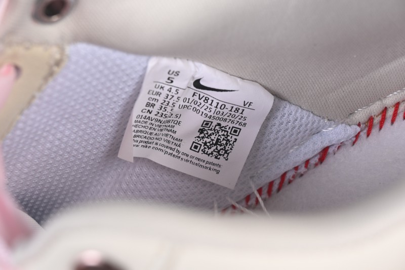 Nike Air Force 1 '07 Low Hand-Painted Graffiti Pearl Cream Linen Casual Sneakers - FV8110-183