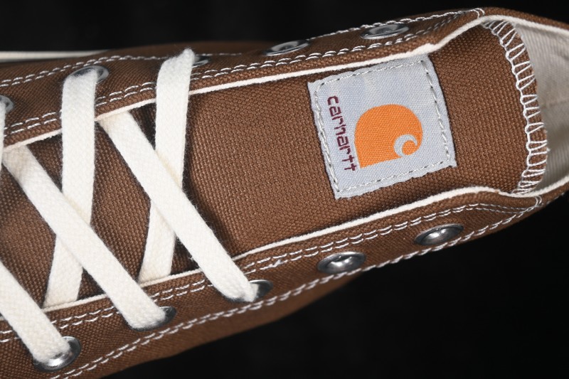 Carhartt Wip x Converse Chuck 70 High Canvas Sneakers with Classic Rubber Sole - 169220C