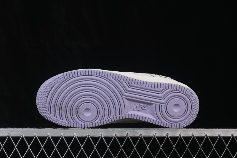 Nike Air Force 1 '07 Low Women's Casual Skateboarding Shoes with Hand-Painted Leopard Swoosh - FB1893-312