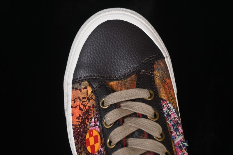 Vans Premium Old Skool 36 Retro Distressed Skate Shoes with Vintage Logo Accents - VN000D9RENB
