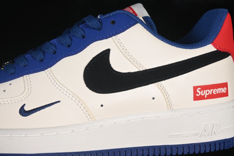 Nike Air Force 1 '07 Low Collaboration White Blue Red Black Low-Top Casual Skateboarding Shoes - CZ2959-100
