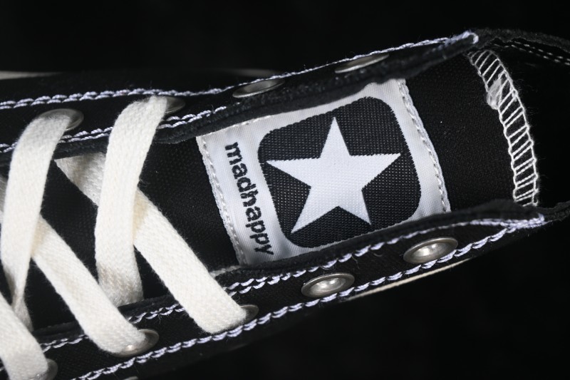 Converse Chuck 70 High-Top Canvas Sneakers with Suede Star Accent and Washed Denim Construction - A19147C