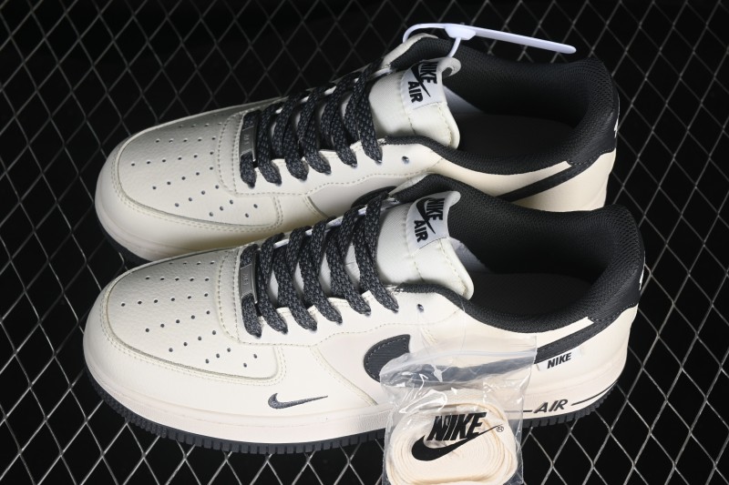Nike Air Force 1 '07 Low Retro Basketball Shoes with Classic White and Dark Grey Colorway - SM6668-119