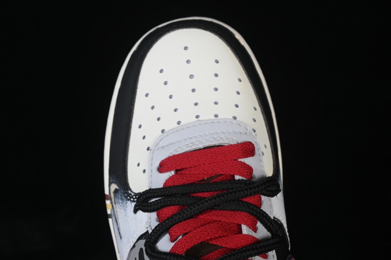 Nike Air Force 1 '07 Low Graffiti Art Sneakers with Hand-Drawn Details and Distressed Finish - LJ8822-121