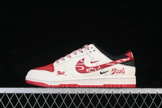 Nike SB Dunk Low Year of the Horse Limited Edition Off-White Premium Low-Top Skateboarding Shoes - FC1688-244