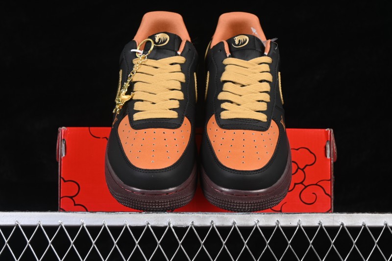 Nike Air Force 1 '07 Low Year of the Horse Limited Edition Black and Gold Casual Sneakers - FV3694-101