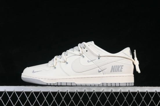 Nike SB Dunk Low Retro Skateboarding Shoes with Custom Three-Stripe Lacing - JP2026-103