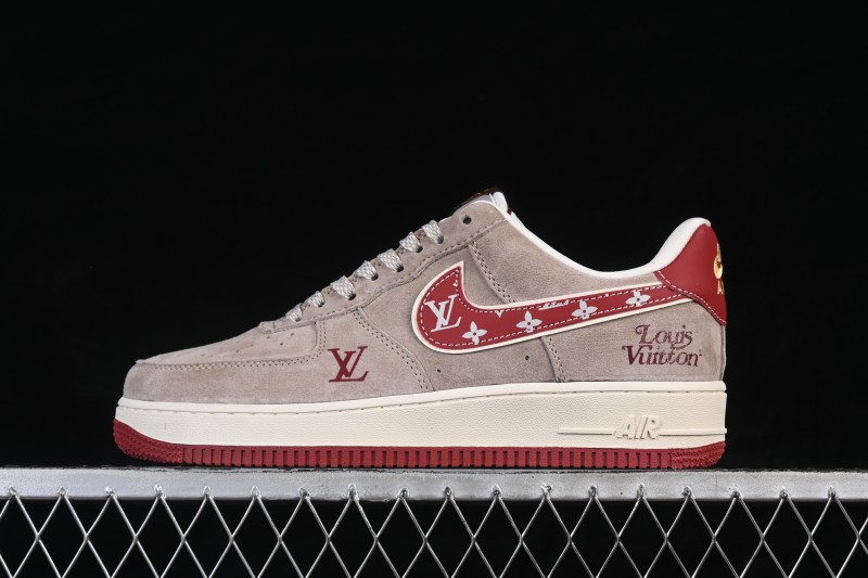Nike Air Force 1 '07 Low Casual Sneakers with Suede Overlays and Classic Cushioning - KL1688-002