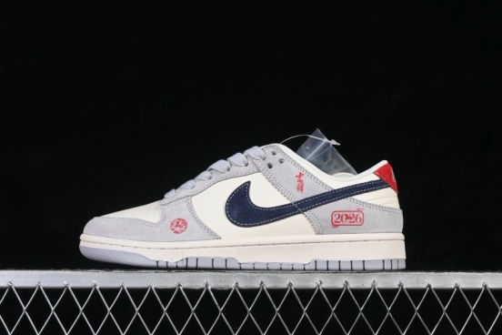 Nike SB Dunk Low Year of the Horse Limited Edition Pigskin Leather Low-Top Skateboarding Shoes - FC1688-255