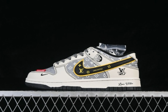 Nike SB Dunk Low LV Collaboration Premium Custom Low-Top Skateboarding Shoes - DN3168-029
