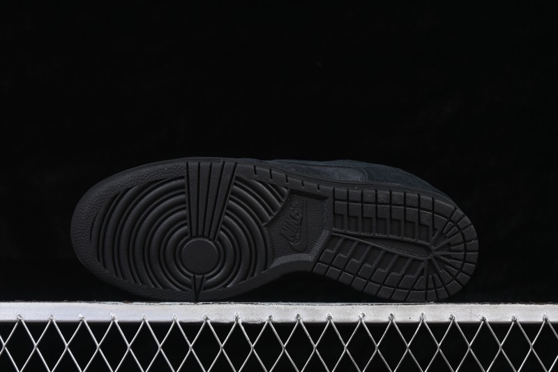 Nike SB Dunk Low Suede Black Low-Top Skateboarding Shoes - IB6651-001