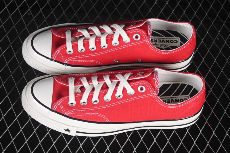 Converse Chuck 70s Low-Top Canvas Sneakers with Classic Star Chevron Design - A24225C