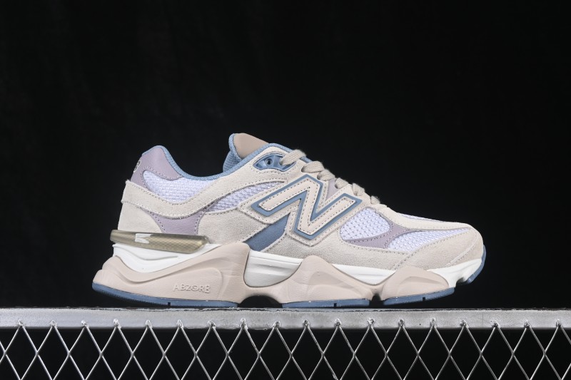 New Balance NB9060 Retro Running Shoes with ABZORB Cushioning and Suede Overlays - U90601RJ