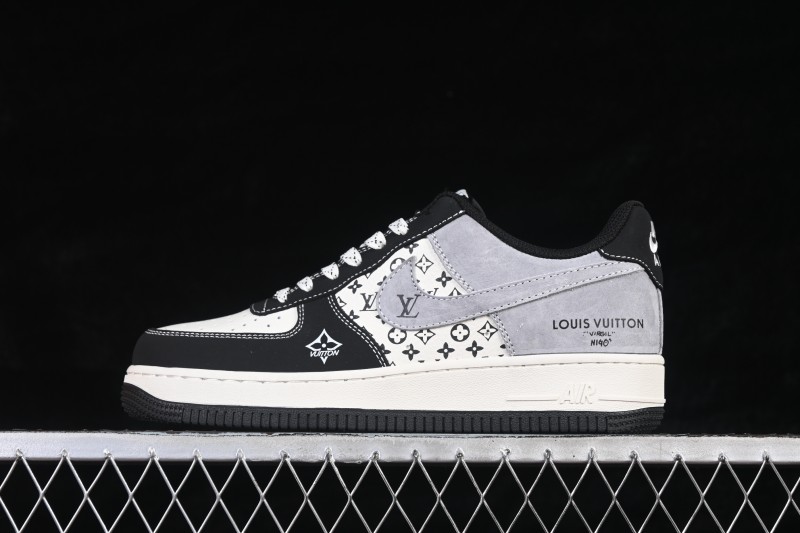Nike Air Force 1 '07 Low Basketball Shoes with Classic Black White Grey Colorway - KG6699-F28