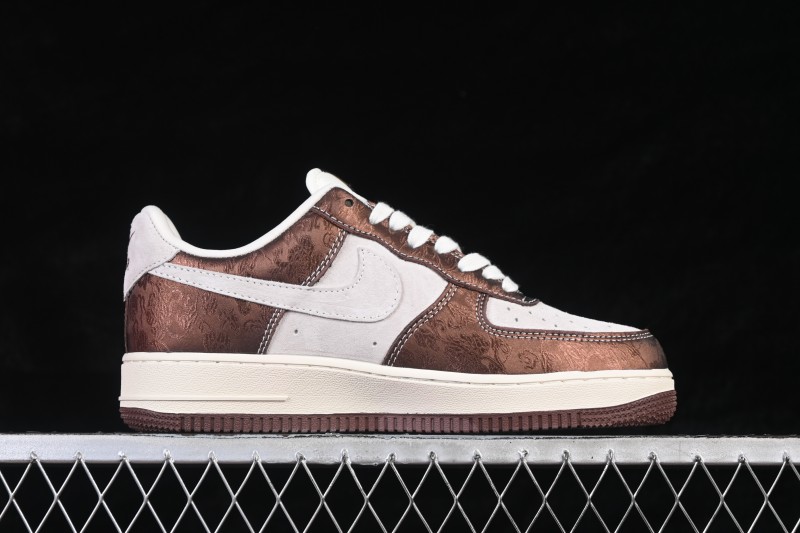 Nike Air Force 1 '07 Low Chinese New Year Lucky Edition White Brown Casual Sneakers - KD1688-005