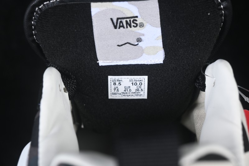 Bape x Vans Lx Knu Skool TB Collaboration Low-Top Skateboarding Shoes - VN000Z3929B