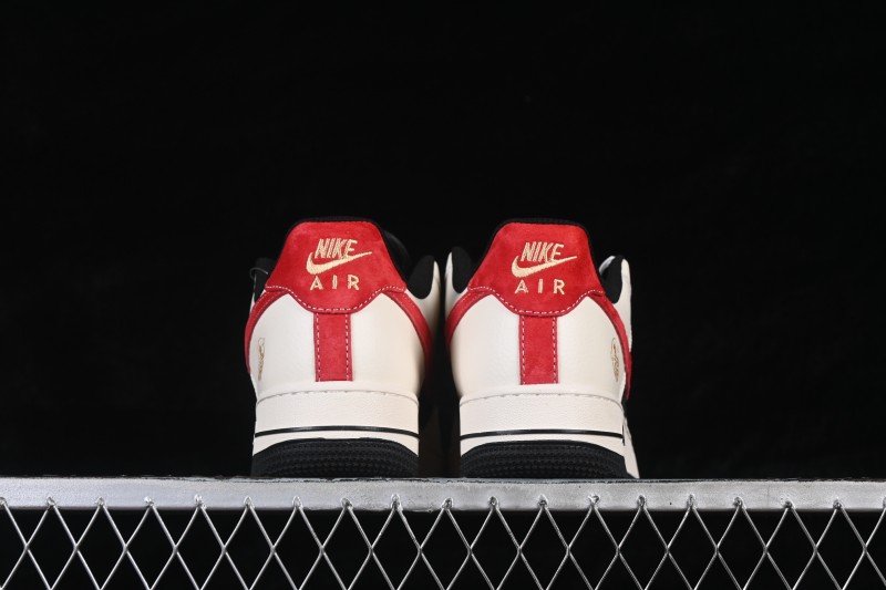 Nike Air Force 1 '07 Low Lunar New Year Red and Black Fortune Low-Top Casual Sneakers - XD0028-011