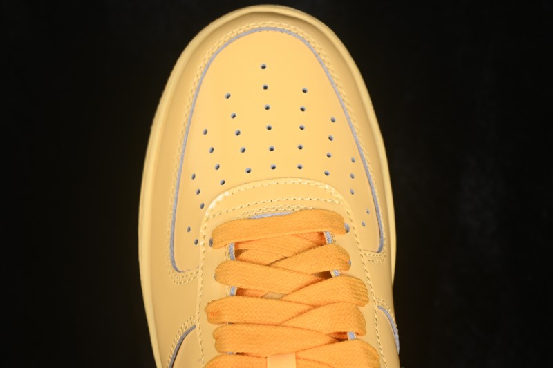 Nike Air Force 1 '07 Low Retro Running Shoes with Shiny Leather Upper and Vintage Accents - IO4489-700