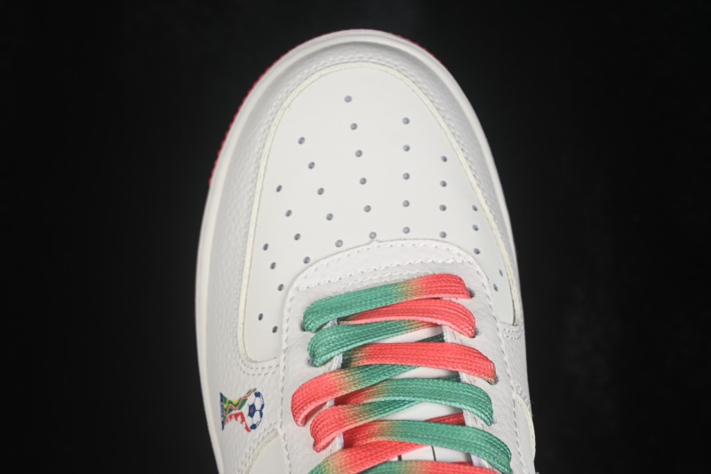 Nike Air Force 1 '07 Low Football Theme Casual Sneakers with Full-Length Air Cushion - DW8806-025