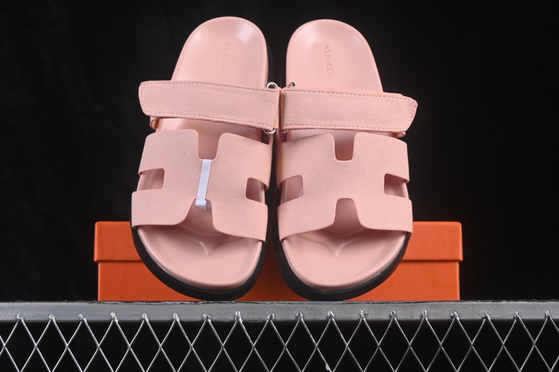 Hermes Chypre Flat Slide Sandals with Toe Loop - AJE5