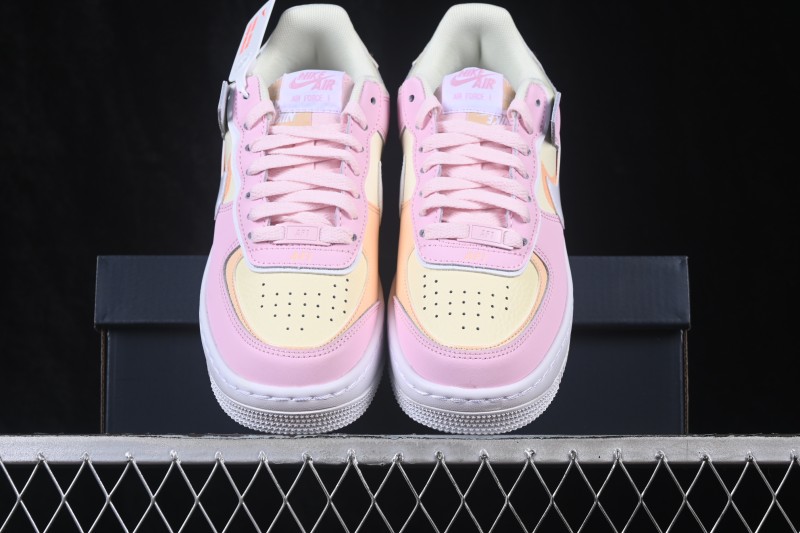 Nike Air Force 1 Shadow Lightweight Elevated Low-Top Casual Sneakers - DZ1847-600