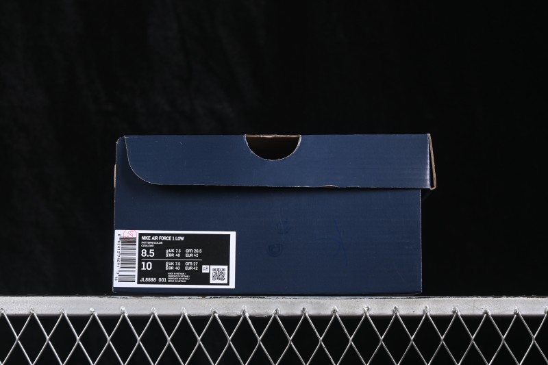 Nike Air Force 1 '07 Low Collaboration Casual Skateboarding Shoes with Full-Length Air Cushion - JL8888-001