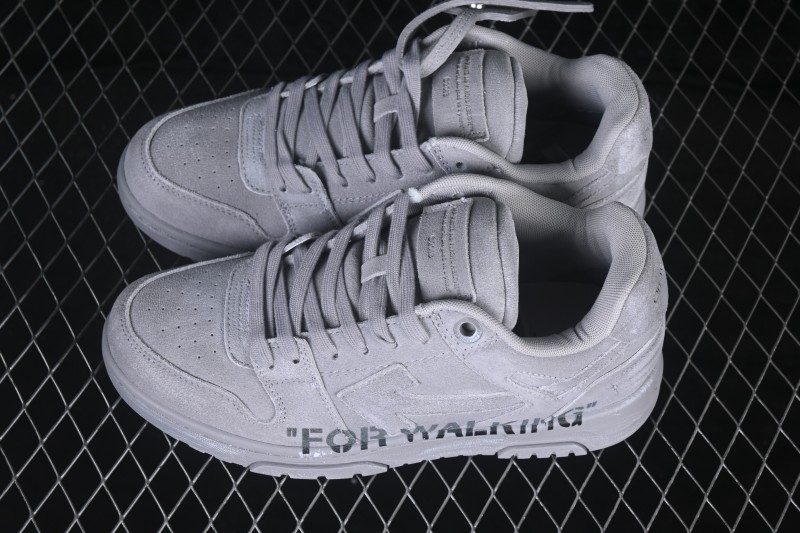 Off-White Out Of Office Low-Top Sneakers Space Grey - AJD4