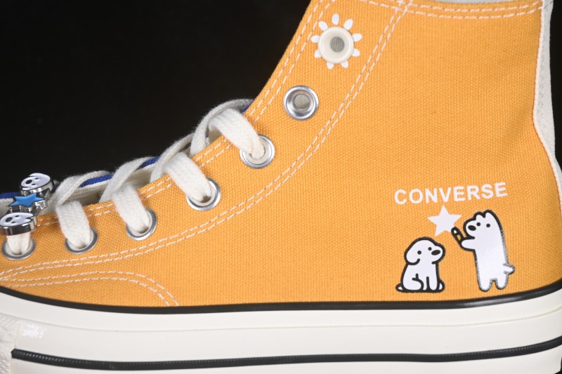 Converse Matsui x Chuck 70 Simple Fresh Lace-Up Round Toe High-Top Canvas Shoes - A21361C