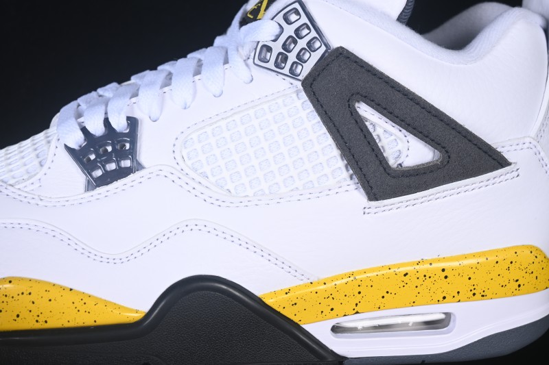 Nike Air Jordan 4 Retro "Tour Yellow" White Yellow Basketball Shoes - IO2463-102