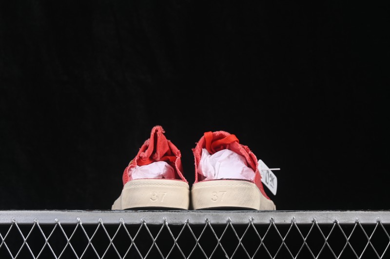 Balenciaga Paris Low Top Lace-Up Half-Slip Distressed Sneakers - W3RC16092