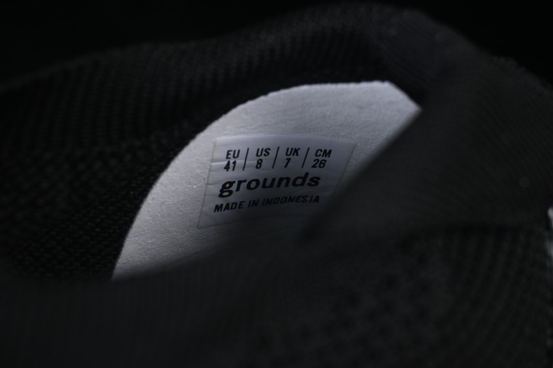 Grounds Moopie Fabric Round Toe Big Bubble Platform Sneakers Black - FYD4