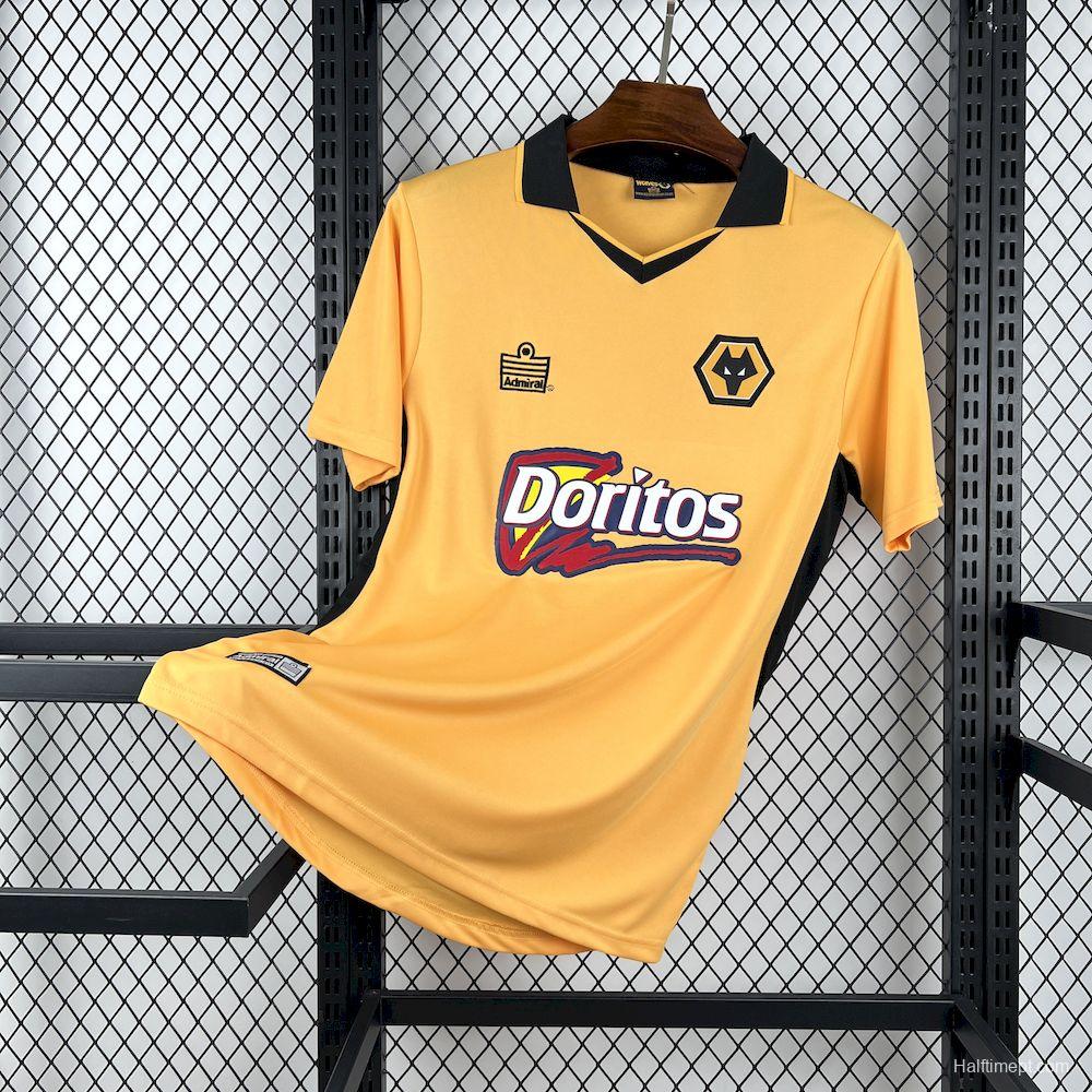 2003/04 Retro Wolverhampton Wanderers Home Gold with Black Trim Jersey