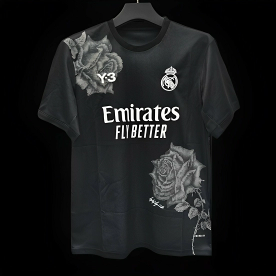 24/25 Real Madrid x Yamamoto Black Jersey