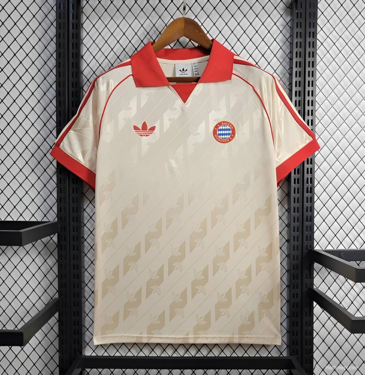 24/25 Bayern Munich Adidas Originals Cream Lifestyler Jersey