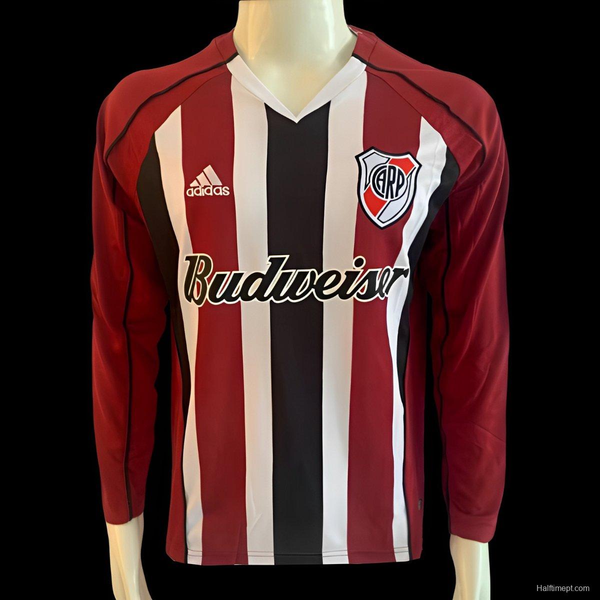 Retro 05/06 River Plate Away Long Sleeve Jersey