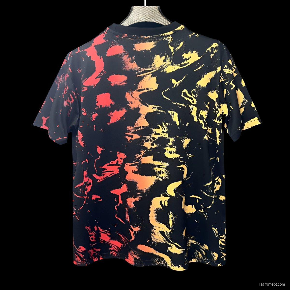 25/26 Newcastle United Black with Abstract Art Pattern Jersey