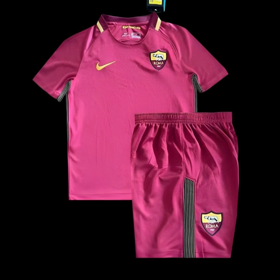 Retro 17/18 Kids Roma Home Jersey