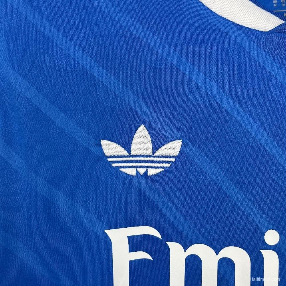 25/26 Real Madrid Third Blue Long Sleeve Jersey