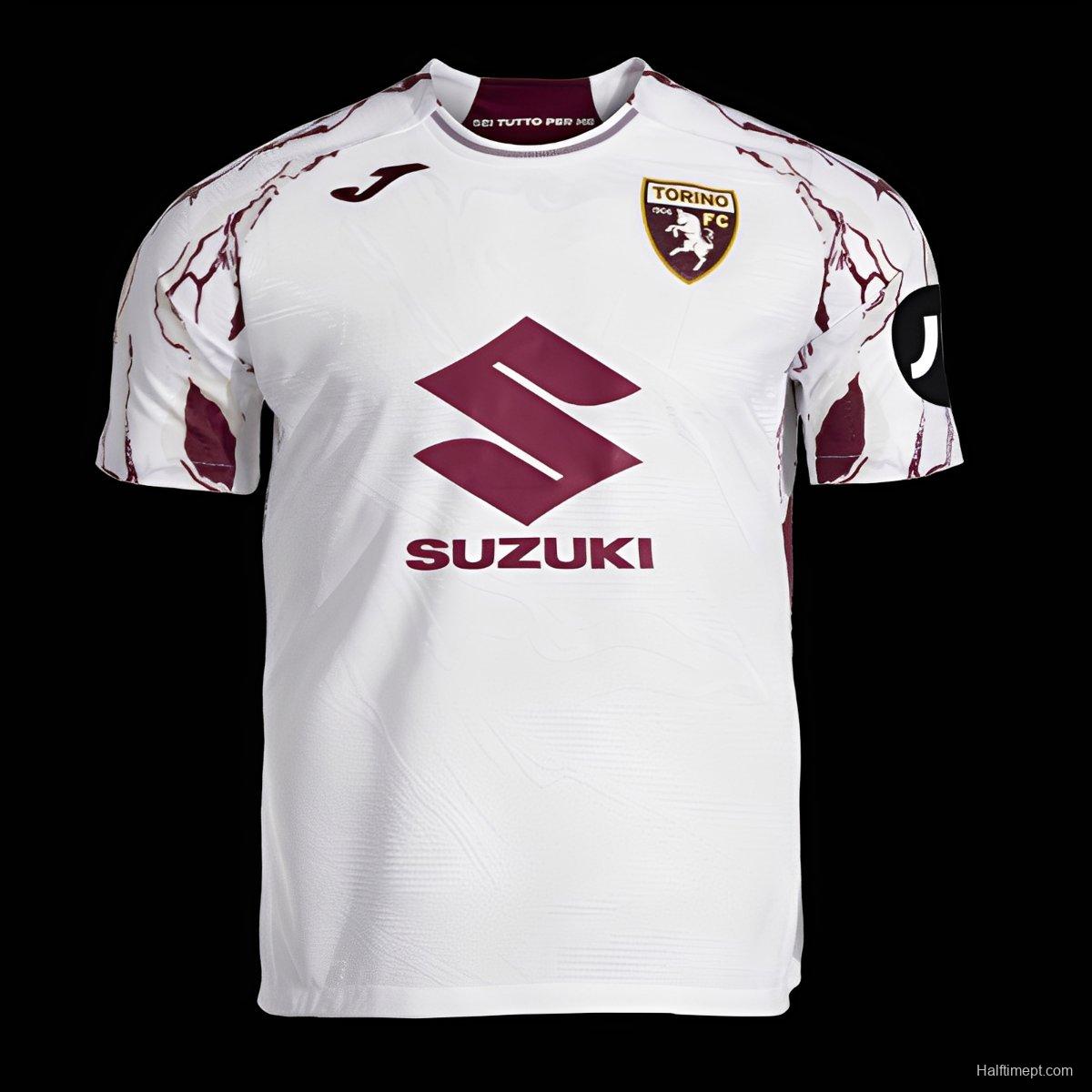 25/26 Torino Away White Jersey