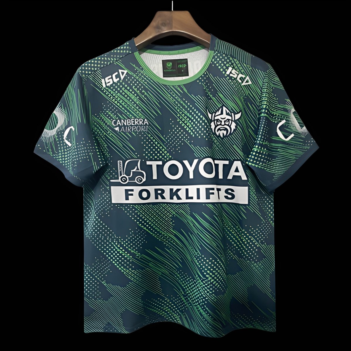 25/26 Canberra Raiders Navy with Green Digital Pattern Jersey