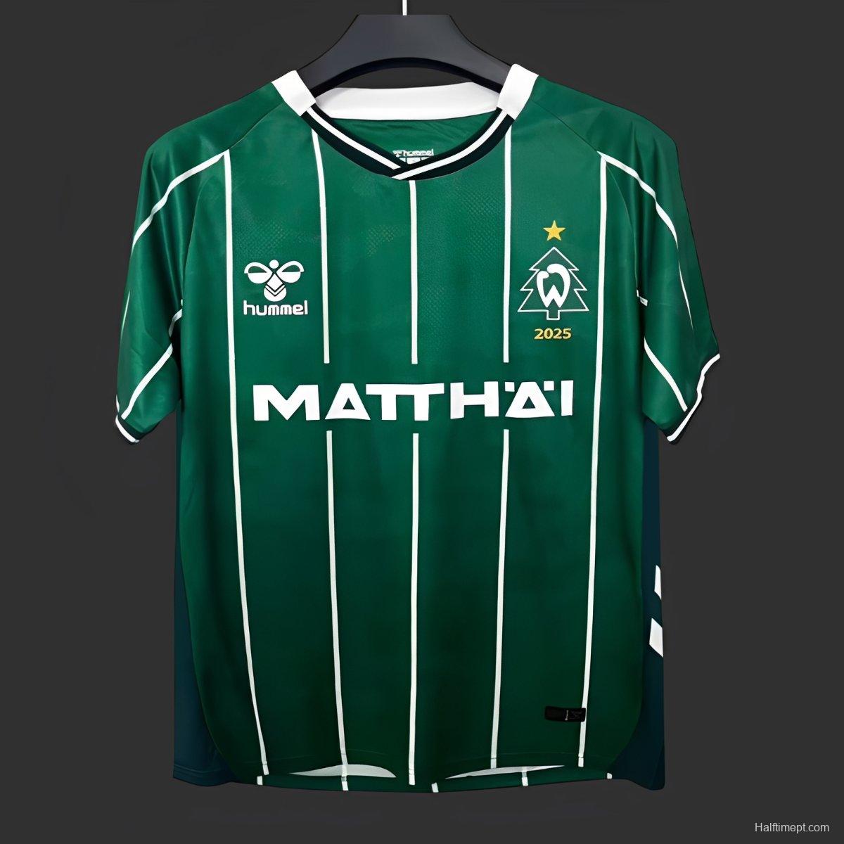 25/26 Werder Bremen Christmas Green Jersey