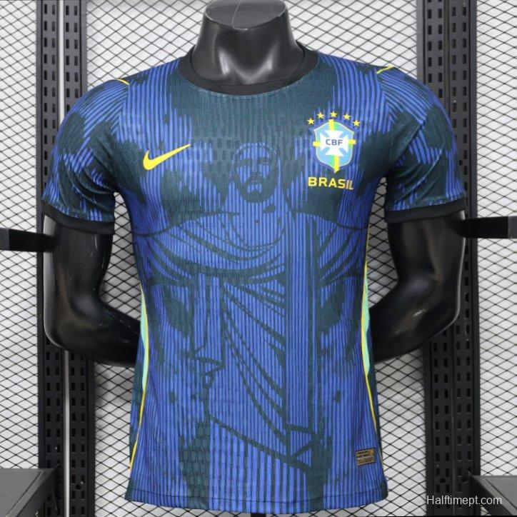 Player Version 2026 Brazil Navy Blue  Special Edition Away Jersey