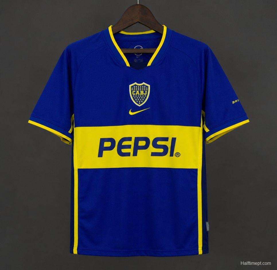 02/03 Retro Boca Juniors Home Jersey