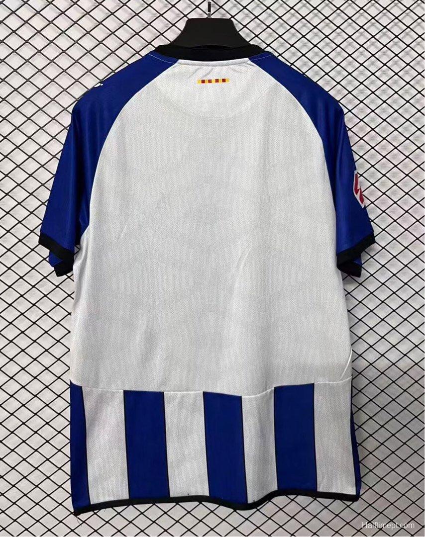 26/27 Espanyol Home Blue&White Stripe Jersey