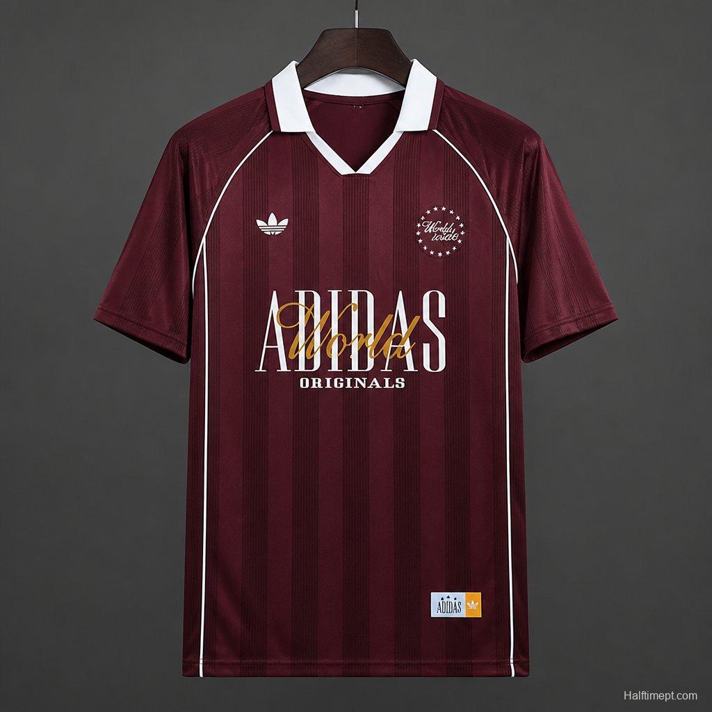 Adidas World Wide Version Polo Navy Red Jersey