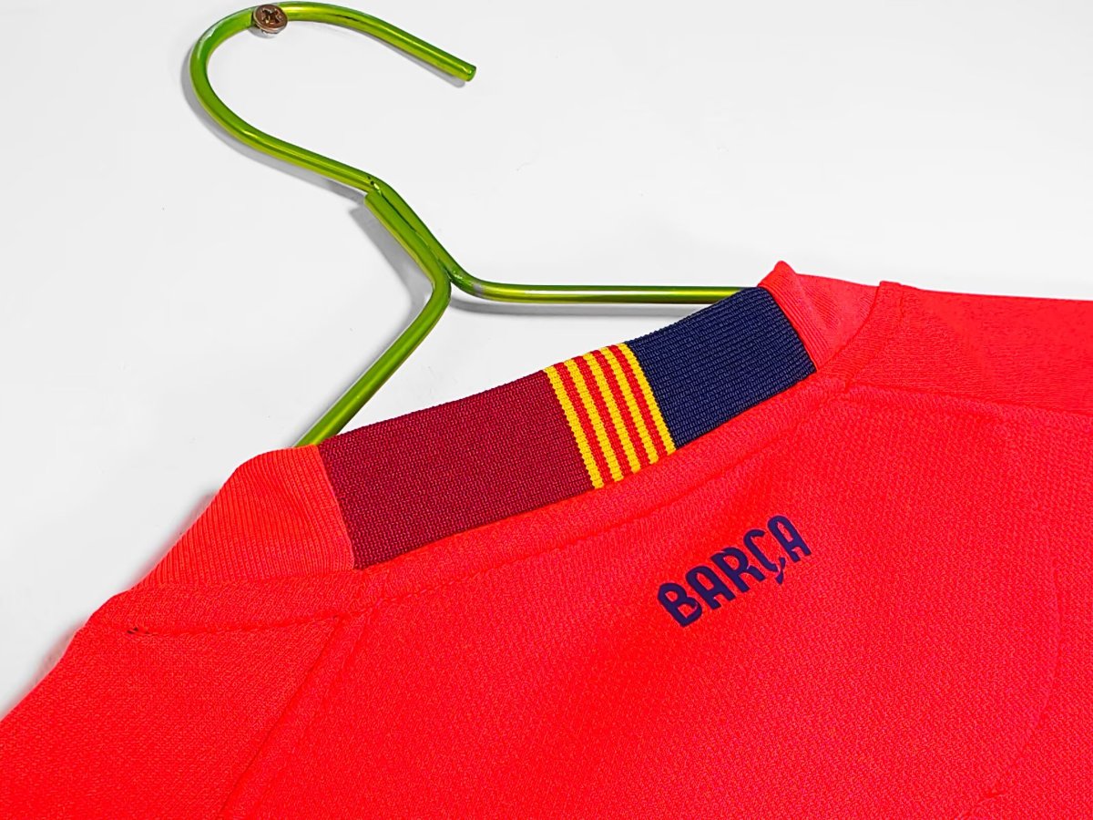Retro 14/15 FC Barcelona Away Orange-Red  Jersey